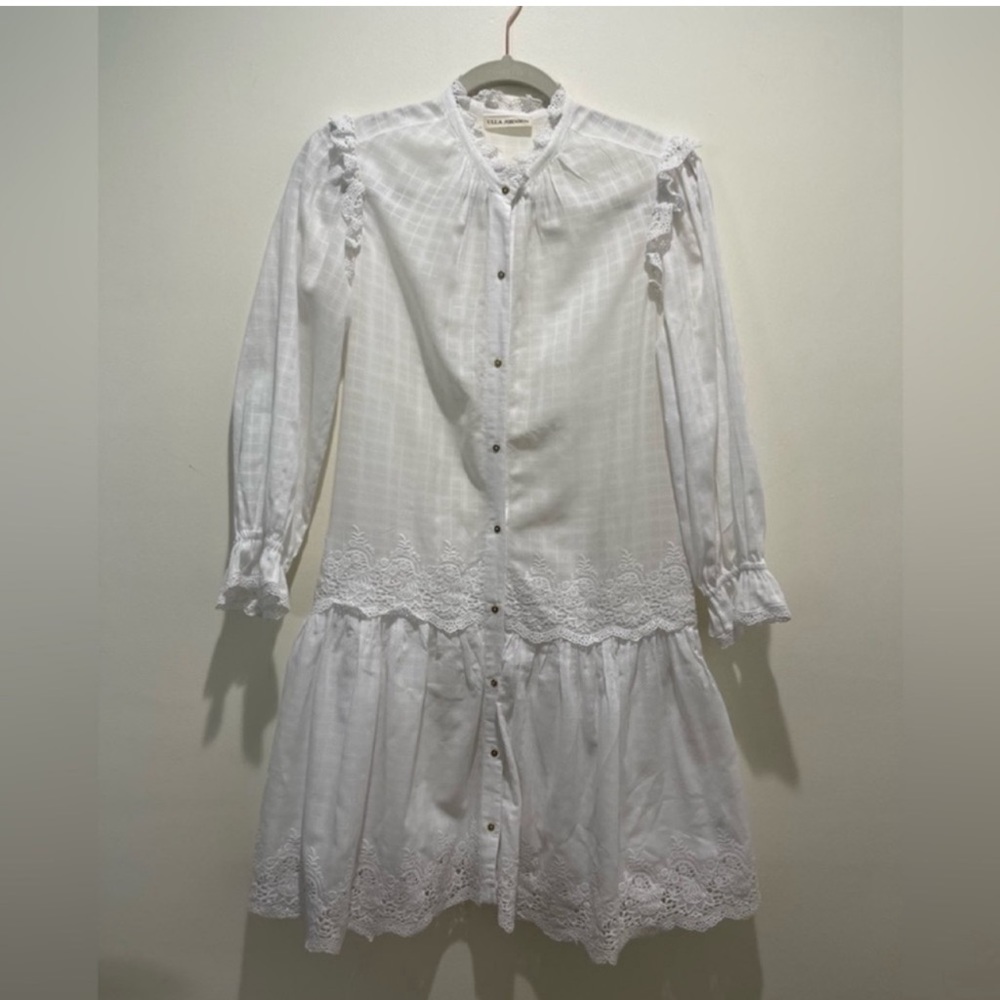 Ulla Johnson Parisian Vibe Mock Neck Mini Dress